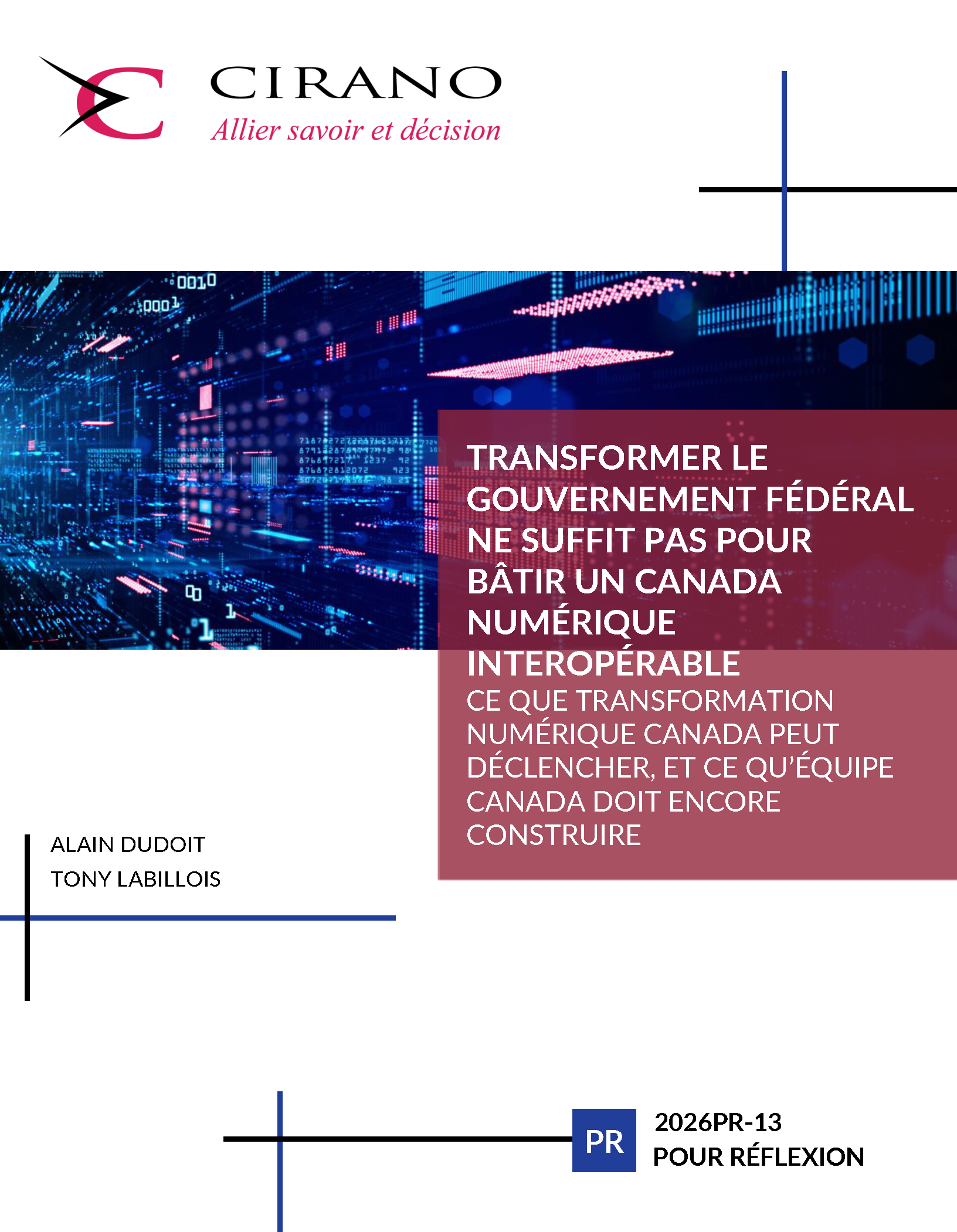 Transformer le gouvernement fédéral ne suffit pas pour bâtir un Canada numérique interopérable