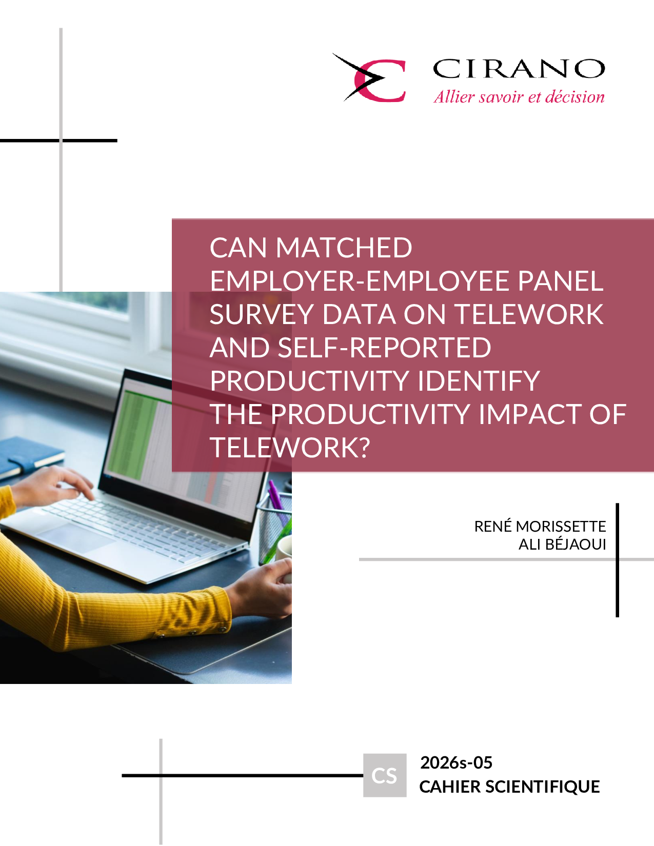 Can matched employer-employee panel survey data  on telework and self-reported productivity identify  the productivity impact of telework?