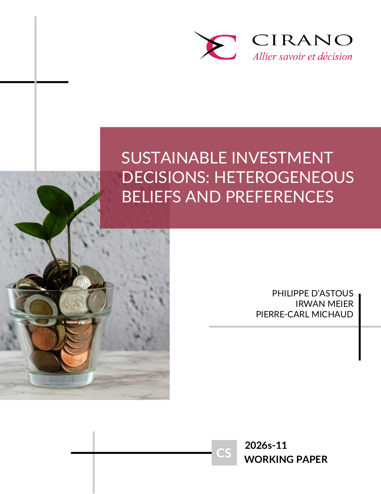 Sustainable Investment Decisions: Heterogeneous Beliefs and Preferences